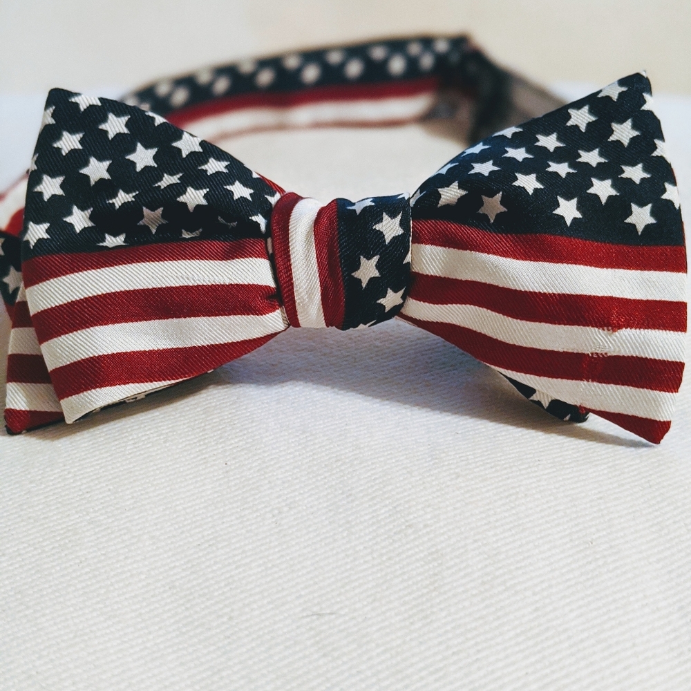 American Flag Self-tie Bow Tie